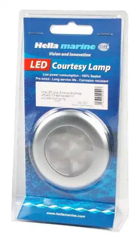 HELLA LIGHTS 980501521 COURTESY WHITE - POLISHED 316 S/S B