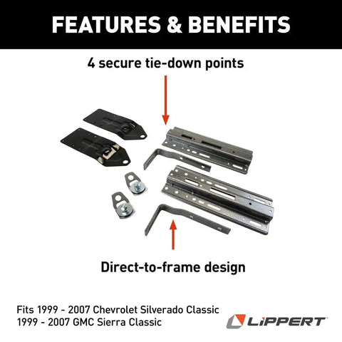 Lippert 182906 FRAME MNT TIE DOWN KIT-FT