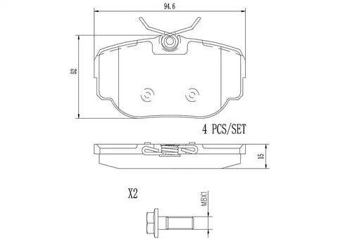 DISC BRAKE PAD SET