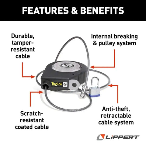 NYLON 15' CABLE LOCK