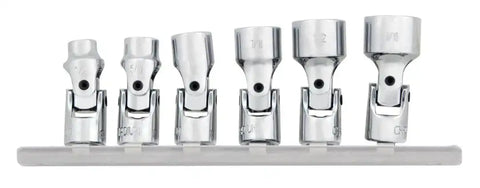 PERFORM TOOL W36980 6PC 1/4' DR. SAE FLEX SKT