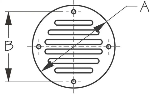 SEA DOG 331601-1 SS DRAIN COVER/VENT 2-1/2'
