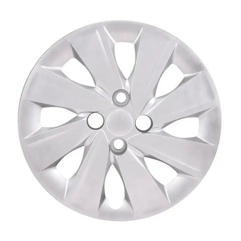 Coast To 54915S 15 Inch 8 Spoke Painted Silver ABS Plastic Set Of 4 Fits Over OEM Wheel