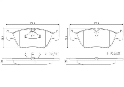 DISC BRAKE PAD SET