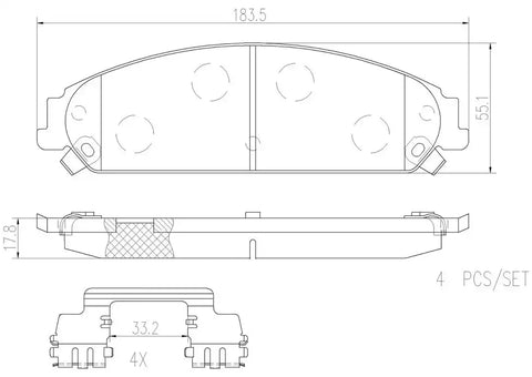 DISC BRAKE PAD SET