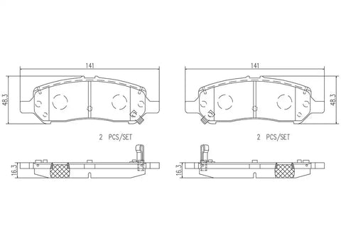 DISC BRAKE PAD SET