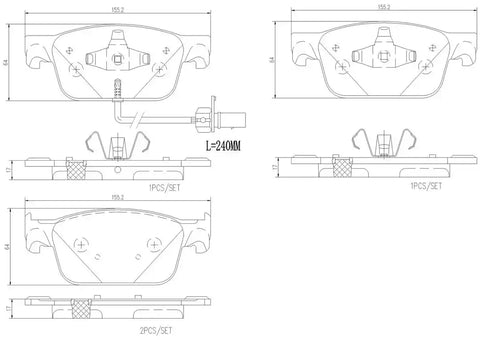 DISC BRAKE PAD SET