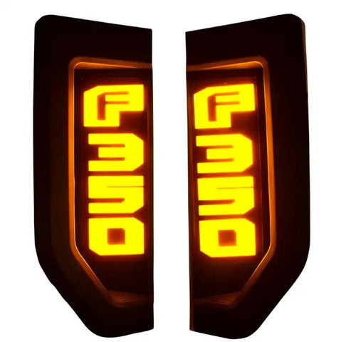 RECON ACCESS 264484BK 17-19 FORD F350 ILLUMINATED EMBLEMS