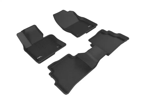 3D MATS/U-AC L1MZ05801509 3D KAGU FLOOR MAT 2 ROW SET BLACK