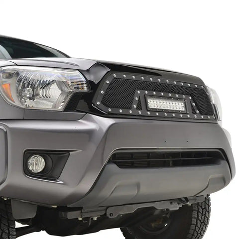 PARAMOUNT 48-0855 BLK EVOMESH PCKGD GRILL W/ LED