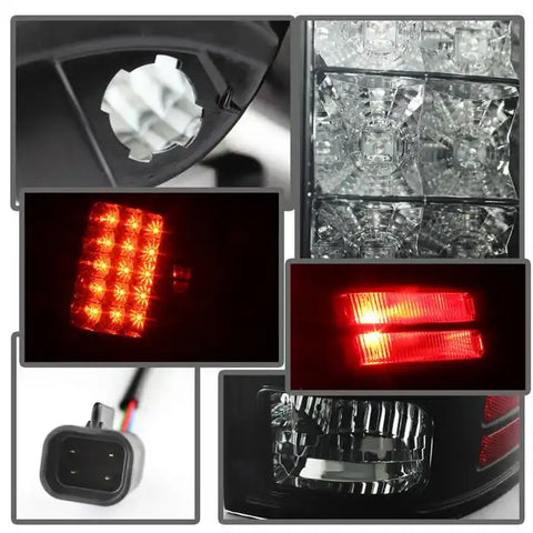 Spyder Automotive 5077578 Tail Light Assembly LED Smoke Lens Black Housing Uses O