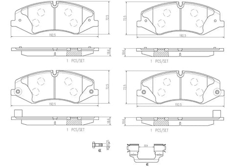 DISC BRAKE PAD SET