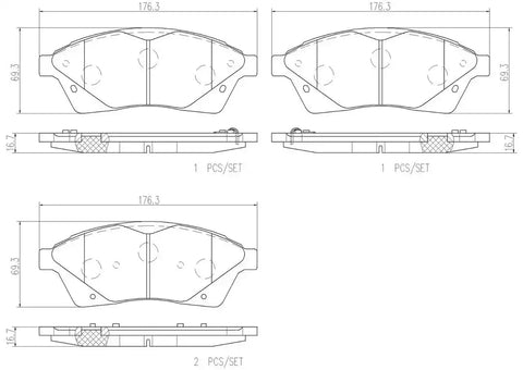 DISC BRAKE PAD SET