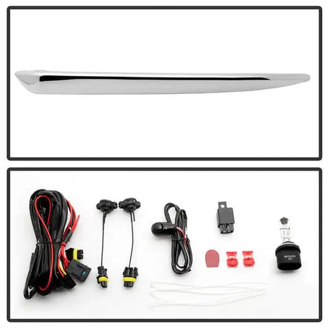 SPYDER 9031588 OEM FOG LTS W/CHRM TRM CVR SWTH CLR
