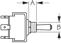 SEA DOG 420123-1 TOGGLE SWITCH LIT TIP SP) ON/