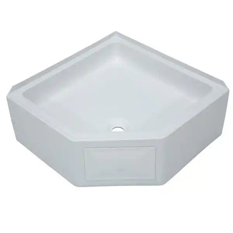 LIPPERT COMP 325246 27X27 CORNER SHOWER PAN CD WHT