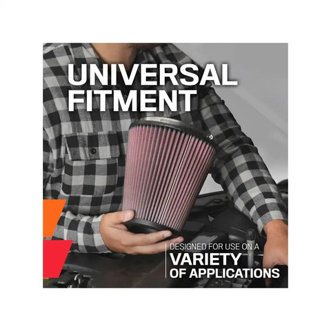 K&N FILTER RU-1012 UNIVERSAL CLAMP-ON AIR FILTER