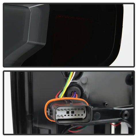 Spyder Automotive 5085337 Tail Light Assembly LED Smoke Lens Bar Style Black Hous