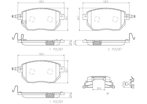DISC BRAKE PAD SET