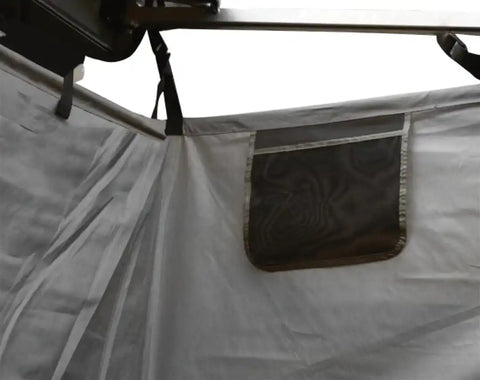 Overland Vehicle Systems 18199909 Camp Privacy Curtain Mounts To Roof Rack Zipper Closure