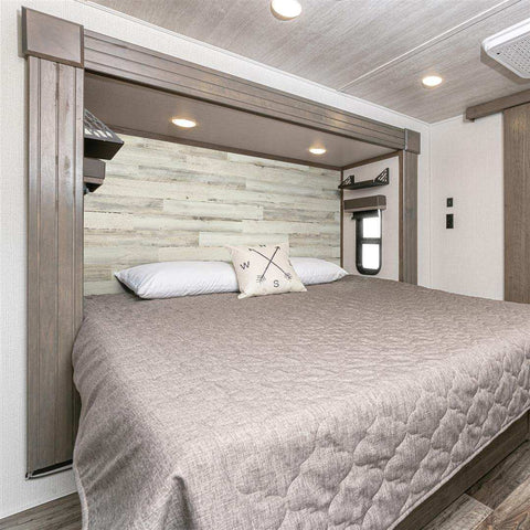 GENESIS PROD 467327 WHITEWASH PLANKED WOOD 100' WALL KI