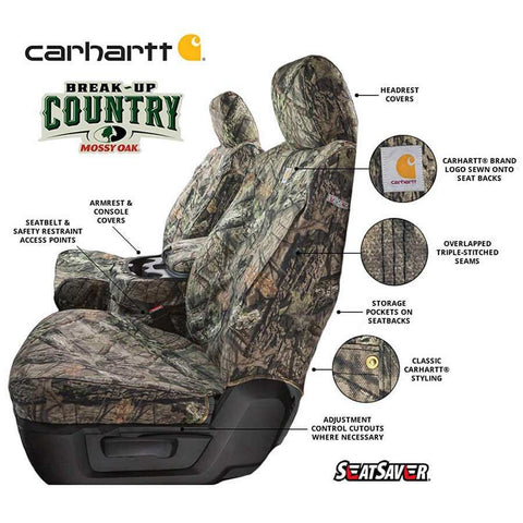COVERCRAFT SSC2602CAMB CARHARTT CAMO SEATSAVER CUSTOM FRON