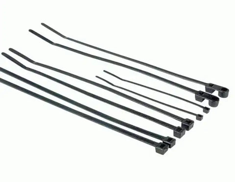 11' BLK CABLE TIE - 100