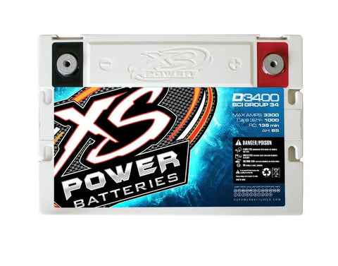 XS BATTERIES D3400 12V BCI GROUP 34 AGM 3300