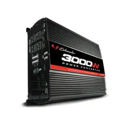 Schumacher PC-3000 Power Inverter Inverts 12.8-13.2 Volt DC To 110-125 Volt AC 3000 Watt