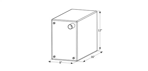 ICON 12738 FRESH WATER TANK  WT2474  16X12X8