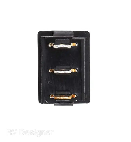20A BLACK W/RED ROCKER SW