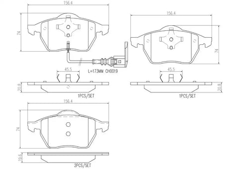 DISC BRAKE PAD SET