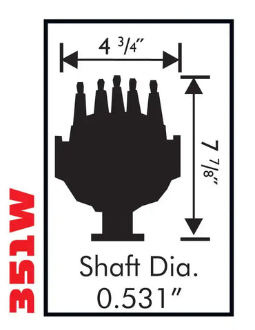 MSD CO. 8578 DIST.FRD 351W PRO BILLET