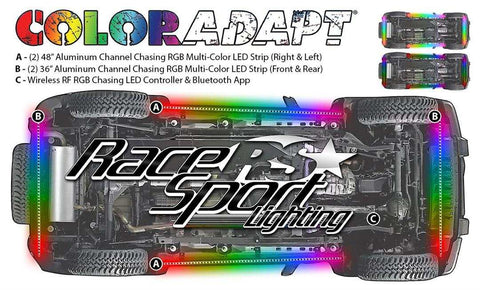 RACESPORT LT RSUKIT-C COLORSMART CHASING PATTERN RGB LED