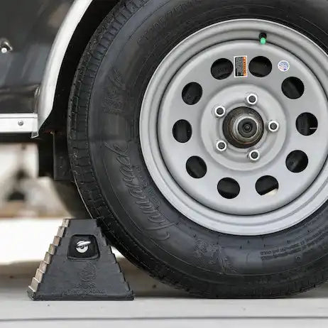 Buyers Products WC6810L Wheel Chock Black Rubber Single 6 Inch Height