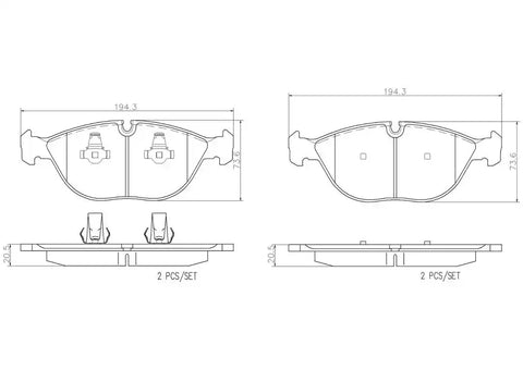 DISC BRAKE PAD SET