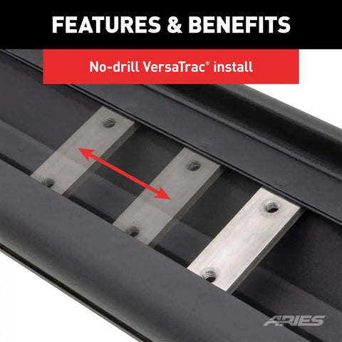 ARIES 2558056 ASCENTSTEP 75' BLACK STEEL RUNNING