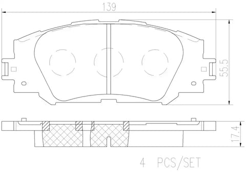 DISC BRAKE PAD SET