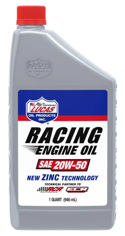 LUCAS OIL 10620 SAE 20W-50 RACING OIL QT