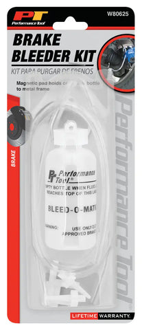 PERFORM TOOL W80625 BRAKE BLEEDER KIT