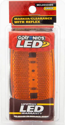 1LED M/C LT;OVL;BLK;AMB