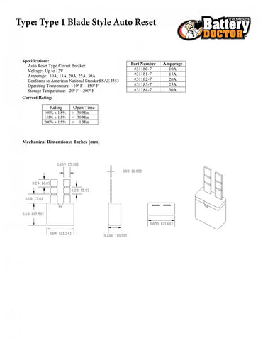 WIRTHCO 31180 BLADE STYLE AUTO RESET