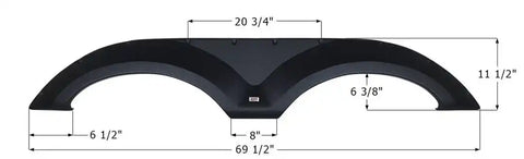 ICON 14183 FOREST RIVER TANDEM FENDER FS4183