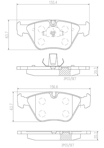 DISC BRAKE PAD SET