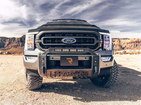 N-Fab T22BB01-TX Bull Bar HVM Textured Black Steel With Light Mounting Tab Without Skid Plate