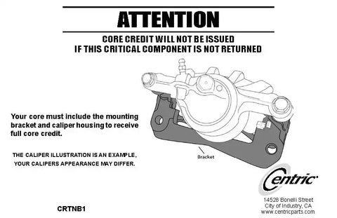 STOP TECH 141.51504 SEMI-LOADED BRAKE CALIPER