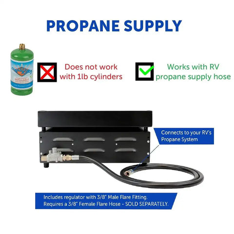 FLAME KING YSNFM-HT-200 FLAT TOP  PROPANE CAST IRON GRILL G