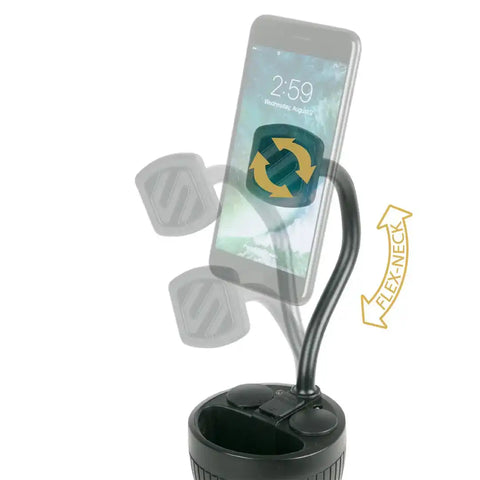 SCOSHE IND. MAGPCUP MAGNETIC CUP MOUNT AND POWER HUB