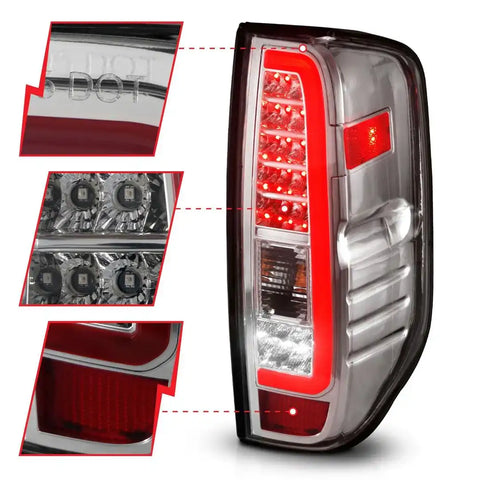 ANZO 311445 LED TAIL LIGHTS W/ LIGHT BAR CHROME