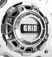 GRID WHEELS GDCAP01CHBIG GRID CHROME CAP 8LUG / 5X150 213MM
